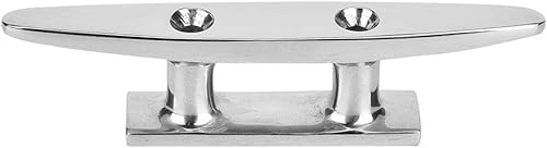 Bitta per pontile per Barche, 10-20 cm Bitta Piatta Bassa Argento Classica in Acciaio Inossidabile 316 Bitta per ormeggio Hardware per impieghi gravosi marini per Navi, Barche, Yacht - Ysert