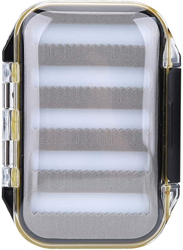 Scatola per la Pesca a Mosca, Scatola per Mosche a Doppia Faccia Impermeabile Scatola per Esche per la Pesca a Mosca Trasparente Facile da impugnare Leggera - Ysert