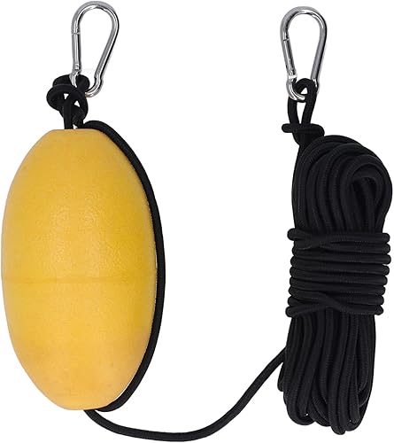Ancoraggio per kayak, ancora per barca da mare, ancora per barca da pesca, galleggiante, giallo, per kayak, drift, ancora con fettuccia rinforzata - Ysert