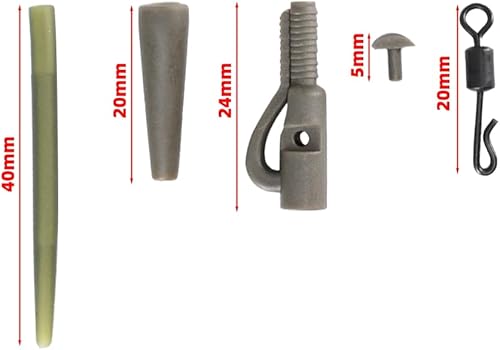 Attrezzature per la pesca alla carpa, accessori per terminali girevoli e clip di sicurezza M5 - Ysert