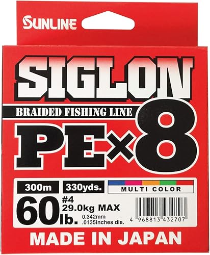 Siglon PEx8 300mt 60lb color multicolor - Ysert