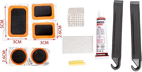 Kit Riparazione Camera d'Aria Bici, Confezione da 12 Pezzi - Ysert