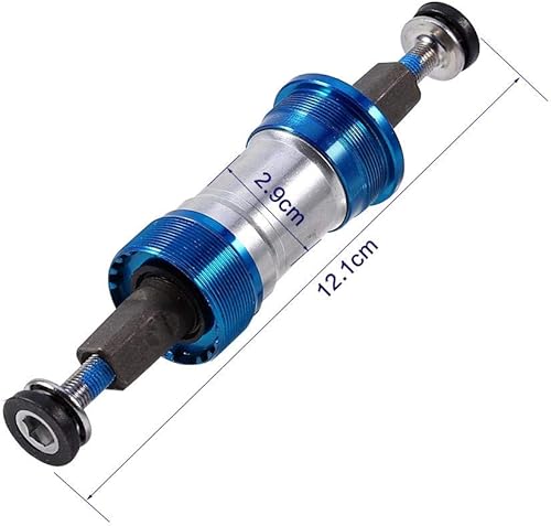 Movimento Centrale Bicicletta Movimento Centrale della Bicicletta, Movimento Centrale Conico Quadrato in Alluminio Impermeabile per Bici universali(122.5mm) - Ysert