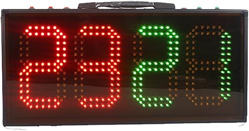 Tabellone segnapunti per sostituzioni di Calcio, tabellone segnapunti elettronico a LED, tabellone per sostituzioni elettroniche per Calcio su Un Lato, Attrezzatura per Giochi di Allenamento - Ysert
