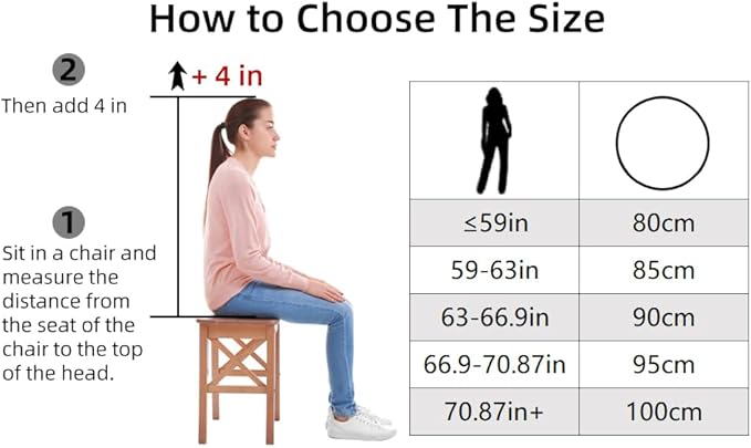 PRIOR FITNESS Dispositivo Cerchio Aereo per Danza Aerea, in Acciaio Inossidabile 80/85/90/95 cm, con Hardware di Tiraggio Completo, Anello di Yoga Aereo Ideale per Casa e Palestra - Ysert