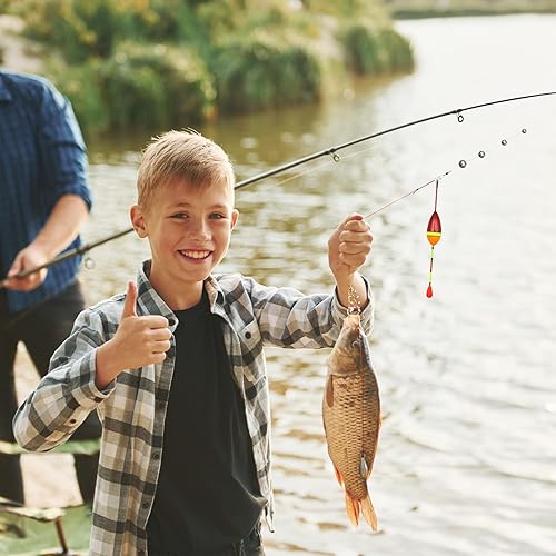 10 Pezzi Galleggianti da Pesca, Galleggiante Pesca Set con i Piombi, Ellittica Galleggianti per Pesca alla Trota Flotteur Peche, Attrezzatura Pesca Galleggiante Set, Vari Modelli Disponibili - Ysert