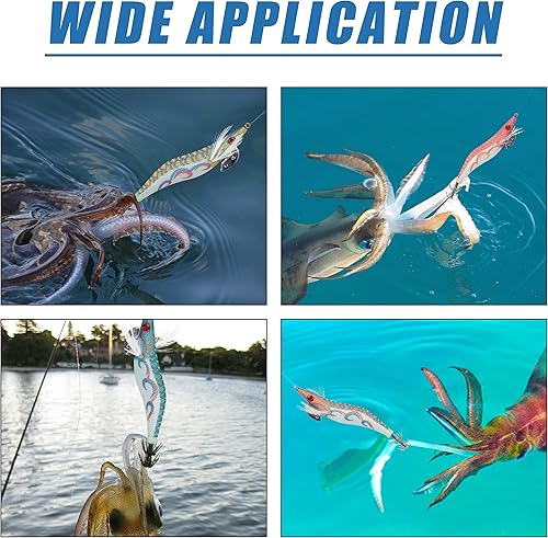 Set di esche da pesca per pesci di tihen, calamid jigs Octopus, esche artificiali, jighaki, acqua salata, esche dure da pesca - Ysert