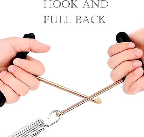 4 Pcs Trampolino Tools Molla Tirare T-Hook,Spring Puller Tool per Salto Trampolino Nero 4 Pezzi - Ysert