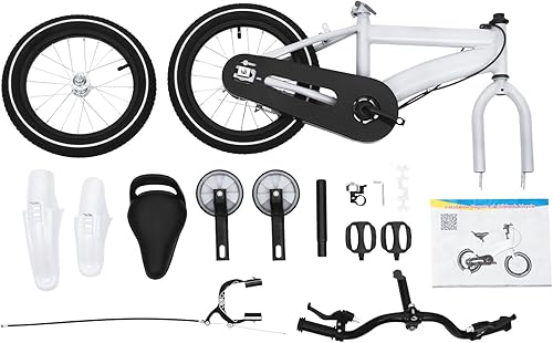 SHZICMY 14' 16' bicicletta bambini bici ragazzi e ragazze bici con ruote di allenamento e campana, regalo per ragazze e ragazzi per 3-8 anni - Ysert