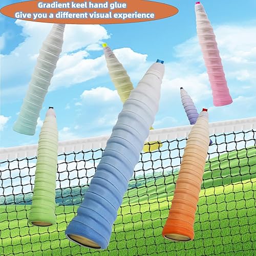 5 Pezzi Nastro Grip per Racchetta,Grip Racchetta Padel,Grip per Racchette da Tennis e Badminton,Racchetta da Squash, Nastro di Presa Autoadesivo, Racchetta da Badminton Antiscivolo - Ysert