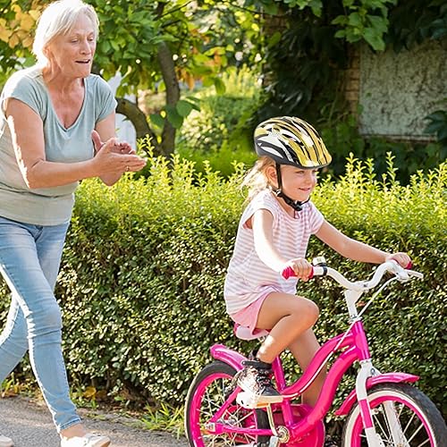 Casco da bicicletta per bambini, leggero, sicuro e infrangibile, casco da bicicletta, per bambini e ragazzi e ragazze, sicuro e confortevole, regolabile 53 – 55 cm (da 3 – 8 anni) - Ysert