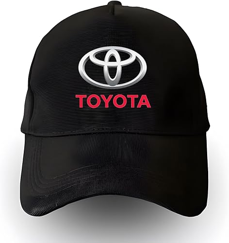 Cappello nero per Toyota Auto Fans - Cotone Eco - Regalo per automobilisti, Nero , 56/58 cm - Ysert