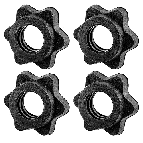 4 pz bilanciere Spinlock collare bilanciere esagonale dado di blocco collare vite per sollevamento pesi manubri - Ysert