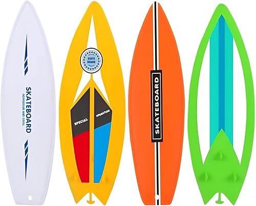 Tavola da surf con punta delle dita, tavola da surf con la punta delle dita per bambini, Set di giocattoli per tavole da surf piccole da 4 pezzi, Fantastici modelli per sport con le dita per snowboard - Ysert