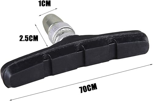 4 Paia Pastiglie Freni V-Brake Impostati con Dadi e Spessori V-Brake Pattini Freno per Blocco Freno V 70mm per Bici da Strada,Mountain Bike (Nero) - Ysert