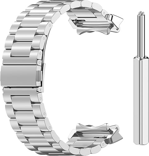 Compatibile con Amazfit T-Rex 3 cinturino in metallo, acciaio inox, cinturino di ricambio regolabile per Amazfit T-Rex 3 48 mm accessori - Ysert