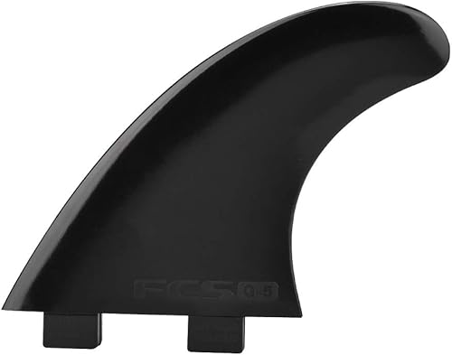 Wakects FCS Pinne per tavola da surf in plastica e nylon, 3 pezzi, pinne a testa singola per tavola da surf G5, elica ad alte prestazioni per nuoto e surf, Nero - Ysert