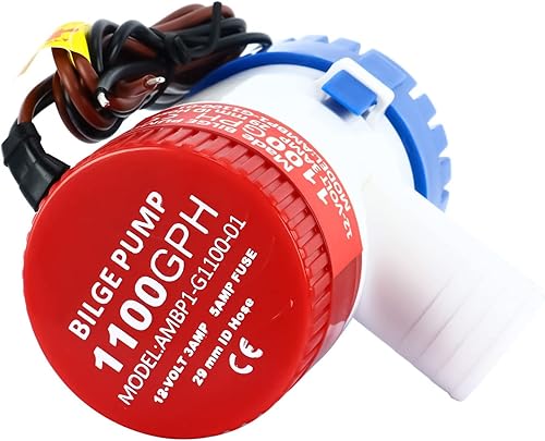 FreeTec Pompa di sentina 1100GPH 12V Bilge plastica sommergibile acqua pompe - Ysert