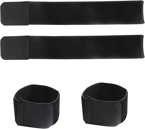 4 Pezzi Nastro Antiscivolo Parastinchi per Calcio 32x5cm, Cinturini per parastinchi, Nastro di Protezione per Sport, Elasticità Shin Guard Holder per Giocare a Calcio Badminton Basket e Corsa - Ysert