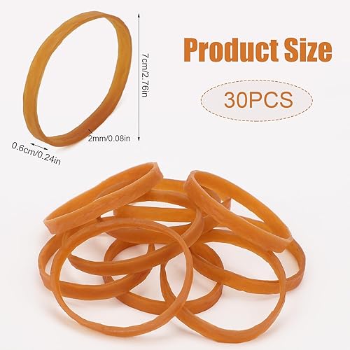 30 Pezzi Fermi per Freni da Sci, Elastici per Freni da Sci 7x0,6cm Fermi per Snowboard per Sport Invernali all'Aria Aperta Accessori per Snowboard - Ysert