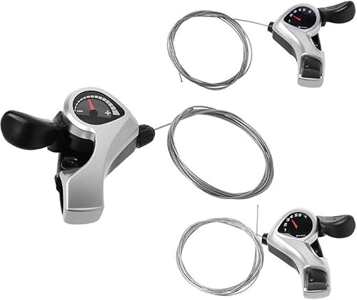 Set di leve del cambio per bicicletta, 3 x 6/7 velocità, accessori per mountain bike, bici da città, bici da strada, bici pieghevole (3 x 6 velocità) - Ysert