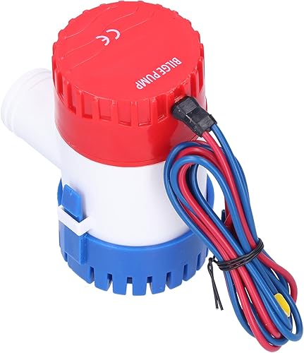Pompa di Sentina SemiAutomatica Elettrica Piccola Pompa Sommergibile Potenza Fornire 12V/24V 350/500/750/1100GPH (DC12V 750GPH) - Ysert