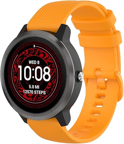 20mm Quick Release Cinturino Compatibile per Garmin Vivoactive 5/3/3 Music, Venu/Venu 2 Plus, Venu Sq/Sq Music/Sq 2/Sq 2 Music, Donna Uomo Regolabile Braccialetto per Vivomove 3/Sport/Style - Ysert
