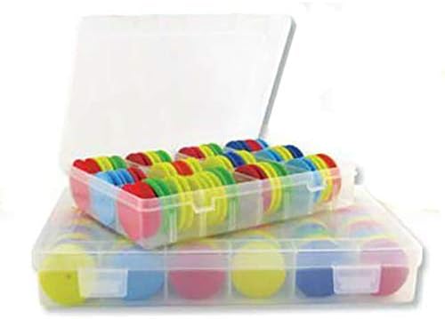 Trabucco Eva Spools e Box, è Una Scatola in plastica creata 36 Dischi avvolgilenza del Diametro di 40 mm. RESO Sempre Gratuito Scatola Eva Spools e Box - Ysert