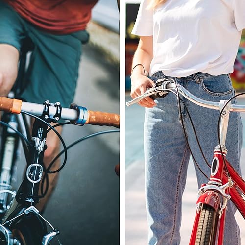 Campana della bicicletta, in lega di alluminio Mini Campana della bicicletta 100db Bell Loud, nuovo aggiornamento doppio anello della campana Loud e più lungo, 22-24 mm Manubri - Ysert