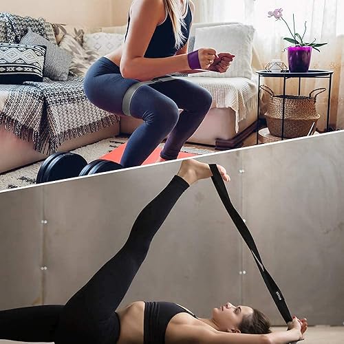 Elastici e bande,DEHUB 2PCS Pull Up Elevata elasticità Panno spesso bende elastiche palestra durevole lunga Bande di Resistenza,per Glutei allenamento forza, terapia fisica,Pilates Esercizio - Ysert