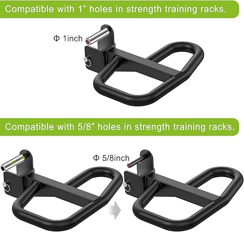 SELEWARE Multi Grip Dips Bar Extension per 2X 2 o 3 x 3 Pollici con Foro da 1 o 5/8 di Pollice Power Rack, Maniglie Larghe e Strette Squat Rack Extension per Bodybuilding - Ysert