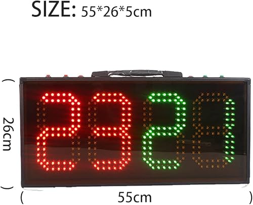 Tabellone segnapunti per sostituzioni di Calcio, tabellone segnapunti elettronico a LED, tabellone per sostituzioni elettroniche per Calcio su Un Lato, Attrezzatura per Giochi di Allenamento - Ysert