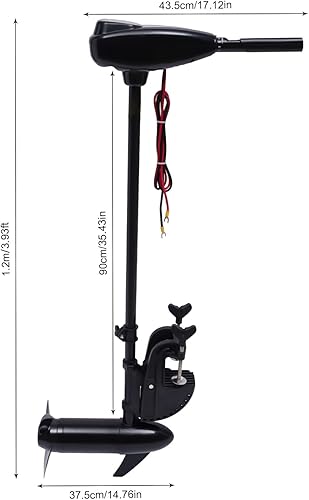 80LBS motore fuoribordo elettrico, 800 W, 12 V, motore fuoribordo per barche da pesca - Ysert