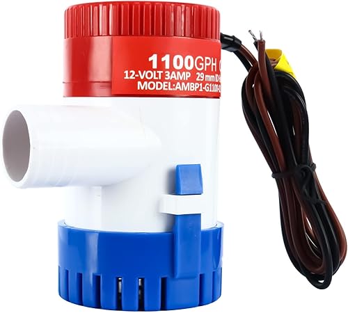 FreeTec Pompa di sentina 1100GPH 12V Bilge plastica sommergibile acqua pompe - Ysert