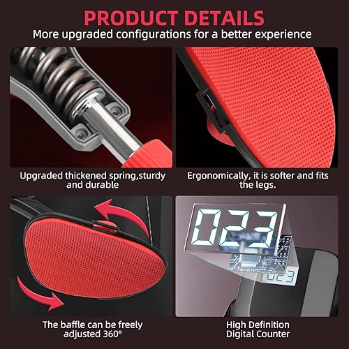 Thigh Master - Attrezzo per esercizi di resistenza regolabile, per gambe e cosce, con contatore, attrezzo per esercizi per il pavimento pelvico, allenamento per il pavimento pelvico, per - Ysert