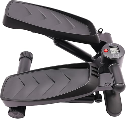 Mini Stepper Machine Stepper Fitness Stepper Fitness Appartamento Altezza Regolabile con Display a LED e Fascia di Resistenza Attrezzature Fitness,Ideale per la casa, appartamento,Palestra - Ysert