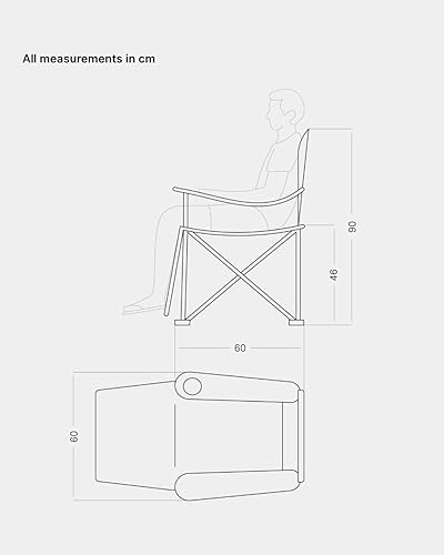 qeedo Johnny Relax Sedia Campeggio Pieghevole (105 kg), poggiapiedi, portabevande - Ysert