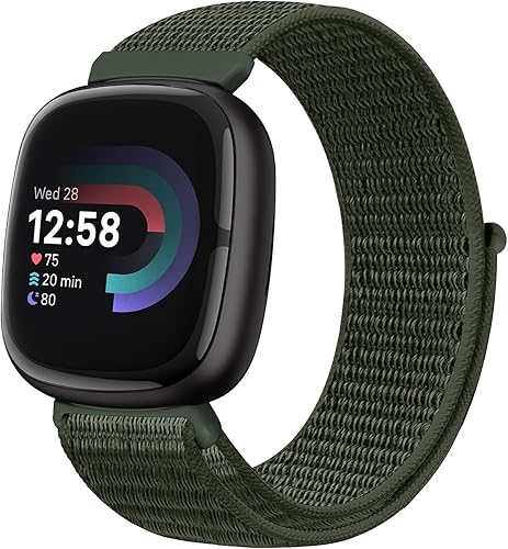 Runostrich Cinturino di ricambio in nylon compatibile con Fitbit Sense/Fitbit Versa 3, morbido, traspirante, regolabile, per uomo e donna - Ysert