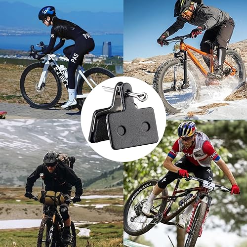 Pastiglie freno per bicicletta Pastiglie freno per bici di lunga durata per Shimano B01S B03S B05S pastiglie freno semimetalliche in resina pastiglie freno per bicicletta per Shimano MT200 MT400 - Ysert