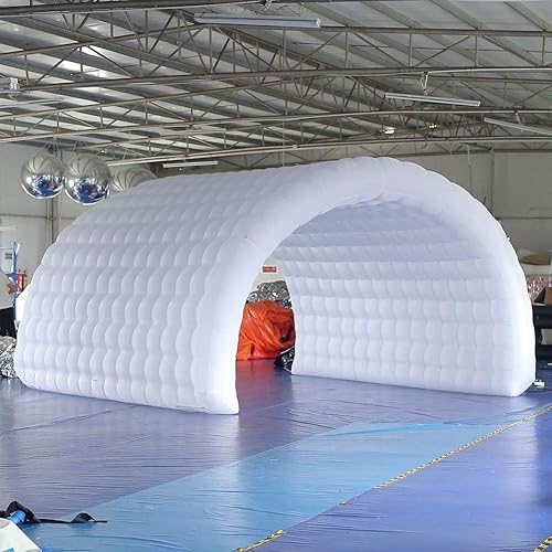 Sayok 5 x 3 x 3 m tunnel gonfiabile, tunnel sportivo, ingresso, tenda gonfiabile a tunnel per eventi, mostre, promozione (bianco, senza luci) - Ysert