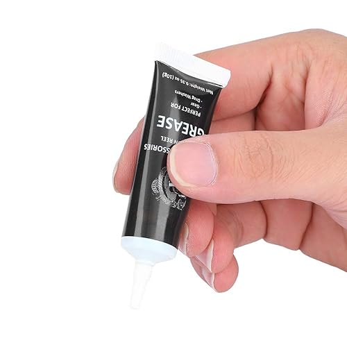Olio lubrificante per mulinelli, kit olio e grasso per mulinelli da pesca Impermeabile e antiruggine per mulinelli da pesca d'acqua dolce e salata(black) - Ysert