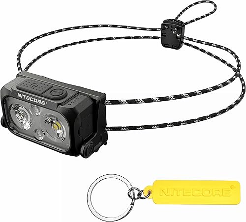 NITECORE NU21 Nero 360 Lumen Ultralight Esterna Faro Doppio Fascio USB-C Ricaricabile Faro Etichetta - Ysert