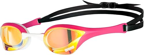 ARENA Unisex – Adulto Cobra Ultra Swipe Mr (Yell-Pink) Swim Goggles, Multicolore, 1 & Classic Silicone, Cuffia Unisex Adulto, Nero (Black-Silver), Taglia Unica - Ysert