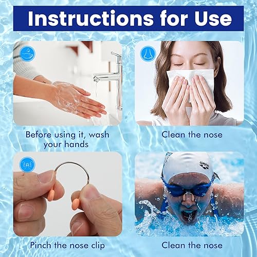 3 Pezzi Tappi per Naso Nuoto - Ysert