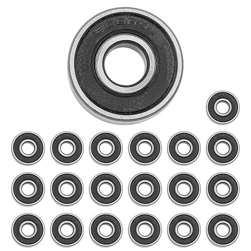 608-RS - Cuscinetti per skateboard, cuscinetti in metallo, piccoli cuscinetti di ricambio per skateboard, ruote longboard, pattini, scooter, 20 pezzi - Ysert