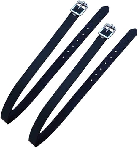 DASNTERED - Cinghia da equitazione in pelle PU, 2 pezzi, con fibbia regolabile, accessori per sport da equitazione - Ysert