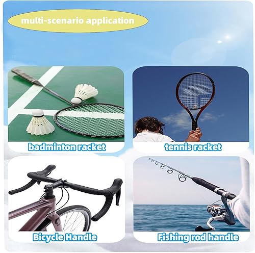 5 Pezzi Nastro Grip per Racchetta,Grip Racchetta Padel,Grip per Racchette da Tennis e Badminton,Racchetta da Squash, Nastro di Presa Autoadesivo, Racchetta da Badminton Antiscivolo - Ysert