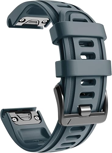 NotoCity Cinturino per Garmin Fenix 6s/Fenix 6s PRO/Fenix 5s/Fenix 5s Plus, 20mm Cinturino di Ricambio in Silicone, Braccialetto Quick-Fit(Nero) - Ysert