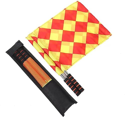 LONGHAO 4 PCS Carte per Arbitri di Calcio Bandiera dell'Arbitro di Calcio Set di Carte da Arbitro Fischietti Arbitro in Metallo Scheda Arbitro Rosso Giallo,con Fischietto - Ysert