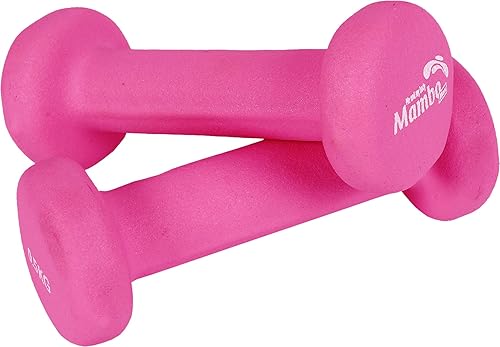 Coppia di manubri in neoprene 0,5 kg, rosa - Ysert
